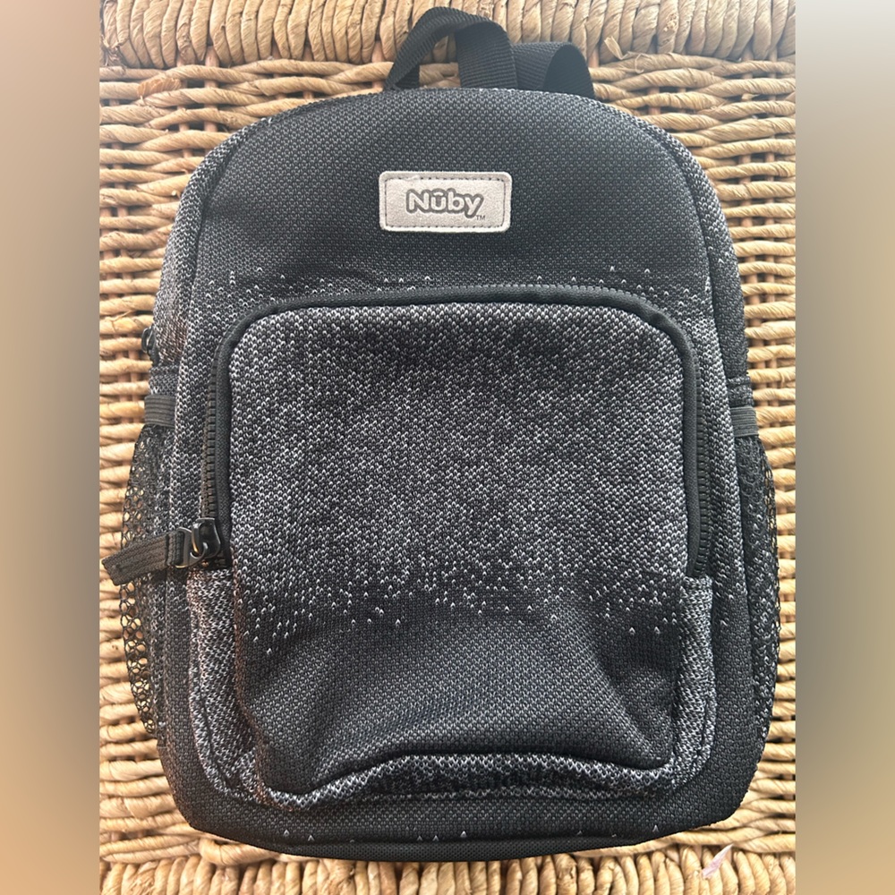 Nuby Black and Gray Kids Backpack